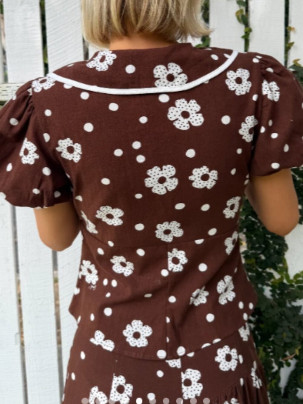 Bonnie Top - Brown Mod Dot - Lisa Says Gah NWT - Picture 6 of 6